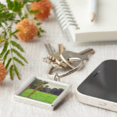Claude Monet | Deux Arbres dans la Prairie Sleutelhanger (Zijkant)