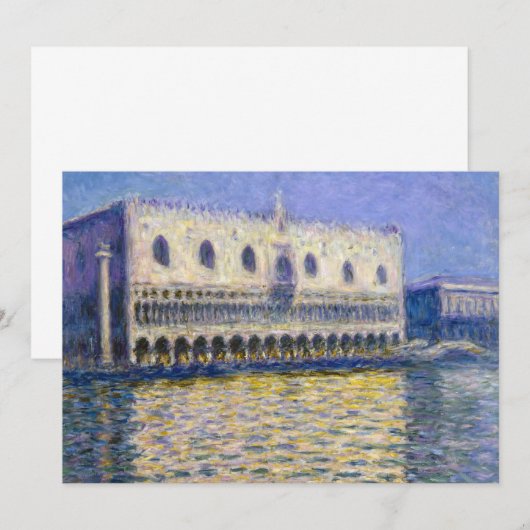 Claude Monet - Doges' Palace Bedankkaart (Voorkant / Achterkant)