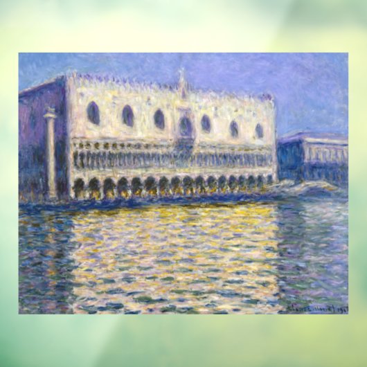 Claude Monet - Doges' Palace Raamsticker (Vel 3)