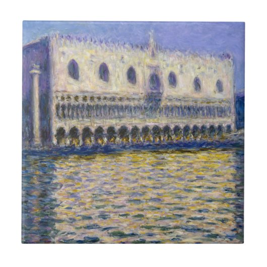 Claude Monet - Doges' Palace Tegeltje (Voorkant)