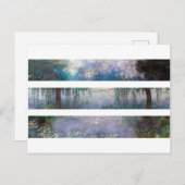 Claude Monet Drie schilderijen in het Orangerie Mu Briefkaart (Voorkant / Achterkant)