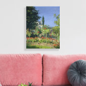 Claude Monet | Drijvende tuin in Sainte-Adresse Canvas Afdruk (Insitu (Woonkamer))