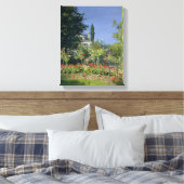 Claude Monet | Drijvende tuin in Sainte-Adresse Canvas Afdruk (Insitu (Slaapkamer))