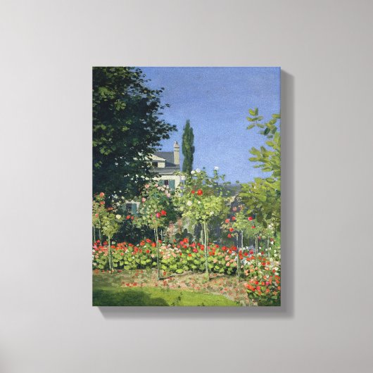 Claude Monet | Drijvende tuin in Sainte-Adresse Canvas Afdruk (Voorkant)