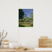 Claude Monet | Drijvende tuin in Sainte-Adresse Poster (Keuken)