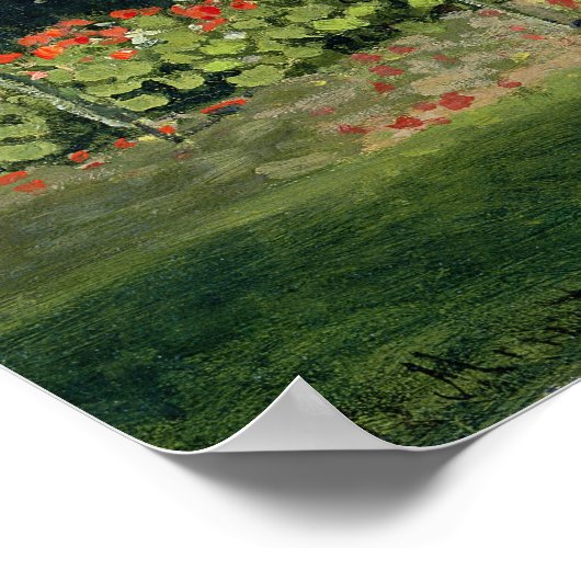 Claude Monet | Drijvende tuin in Sainte-Adresse Poster (Hoek)