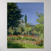 Claude Monet | Drijvende tuin in Sainte-Adresse Poster (Voorkant)