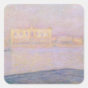 Claude Monet Ducal Palace uit San Giorgio, 1908 Vierkante Sticker