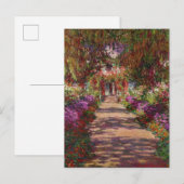 Claude Monet | Een route in de tuin van Monet Briefkaart (Voorkant / Achterkant)