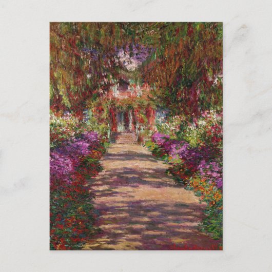 Claude Monet | Een route in de tuin van Monet Briefkaart (Voorkant)
