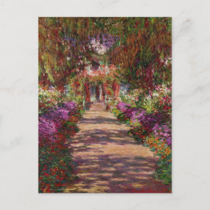 Claude Monet   Een route in de tuin van Monet Briefkaart