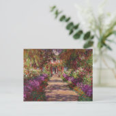 Claude Monet | Een route in de tuin van Monet Briefkaart (Staand voorkant)