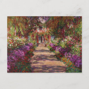 Claude Monet   Een route in de tuin van Monet Briefkaart