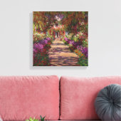 Claude Monet | Een route in de tuin van Monet Canvas Afdruk (Insitu (Woonkamer))