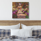 Claude Monet | Een route in de tuin van Monet Canvas Afdruk (Insitu (Slaapkamer))