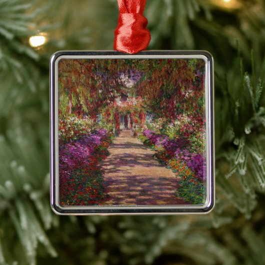 Claude Monet | Een route in de tuin van Monet Metalen Ornament (Boom)