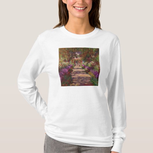 Claude Monet | Een route in de tuin van Monet T-shirt (Voorkant)