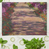 Claude Monet | Een route in de tuin van Monet Theedoek (Gevouwen)
