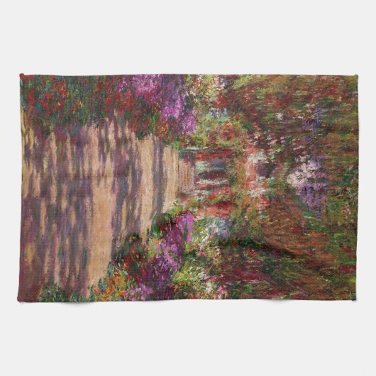 Claude Monet | Een route in de tuin van Monet Theedoek (Horizontaal)