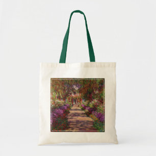 Claude Monet Een route in de tuin van Monet Tote Bag