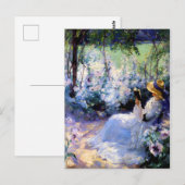 Claude Monet - Een vrouw lezend Briefkaart (Voorkant / Achterkant)