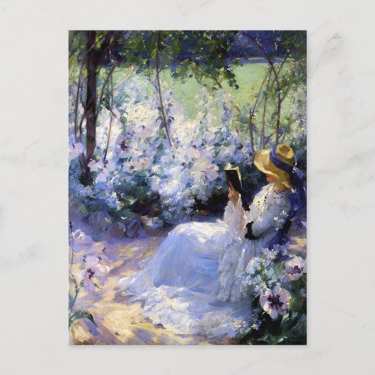 Claude Monet - Een vrouw lezend Briefkaart (Voorkant)