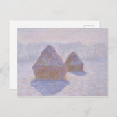 Claude Monet | Effect van Hooibergen van Sneeuw en Briefkaart (Voorkant / Achterkant)