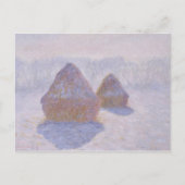 Claude Monet | Effect van Hooibergen van Sneeuw en Briefkaart (Voorkant)