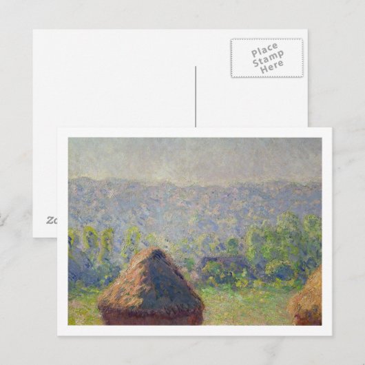 Claude Monet | Einde van de zomer in Givern Briefkaart (Voorkant / Achterkant)