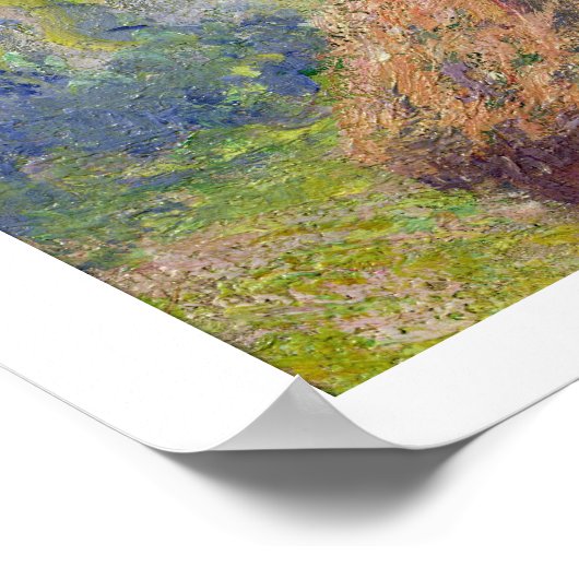 Claude Monet | Einde van de zomer in Givern Poster (Hoek)