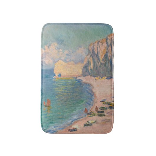 Claude Monet - Etretat: Beach and Falaise d'Amont Badmat (Voorkant Verticaal)