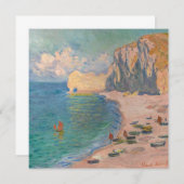 Claude Monet - Etretat: Beach and Falaise d'Amont Bedankkaart (Voorkant / Achterkant)
