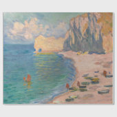 Claude Monet - Etretat: Beach and Falaise d'Amont Cadeaupapier (Vlak)