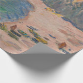 Claude Monet - Etretat: Beach and Falaise d'Amont Cadeaupapier (Hoek)