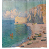 Claude Monet - Etretat: Beach and Falaise d'Amont Douchegordijn (Voorkant)