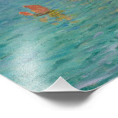 Claude Monet - Etretat: Beach and Falaise d'Amont Foto Afdruk (Hoek)