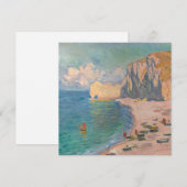 Claude Monet - Etretat: Beach and Falaise d'Amont Kaart (Voorkant / Achterkant)