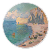 Claude Monet - Etretat: Beach and Falaise d'Amont Keramische Knop (Voorkant)