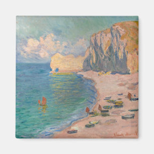 Claude Monet - Etretat: Beach and Falaise d'Amont Magneet