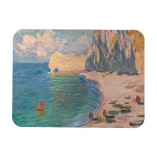 Claude Monet - Etretat: Beach and Falaise d'Amont Magneet