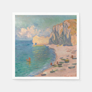 Claude Monet - Etretat: Beach and Falaise d'Amont Servet