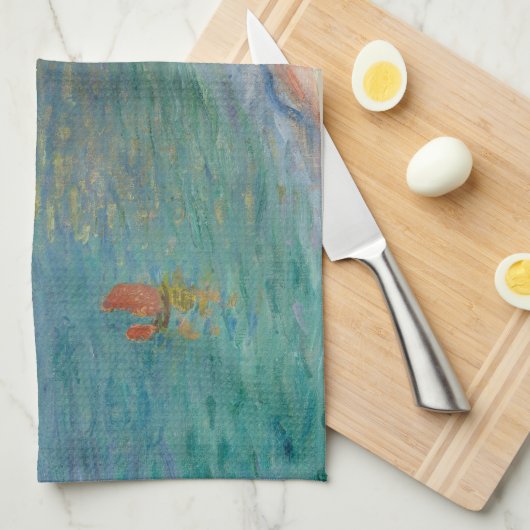 Claude Monet - Etretat: Beach and Falaise d'Amont Theedoek (Quarter Fold)