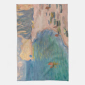 Claude Monet - Etretat: Beach and Falaise d'Amont Theedoek (Verticaal)