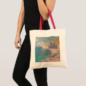 Claude Monet - Etretat: Beach and Falaise d'Amont Tote Bag (Voorkant (product))