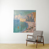 Claude Monet - Etretat: Beach and Falaise d'Amont Wandkleed (In situ)