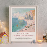 Claude Monet Étretat Etretat Beach Art Exhibition Poster<br><div class="desc">Claude Monet Étretat Etretat Beach en de Falaise d'Amont Art Exhibition</div>