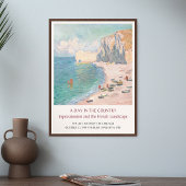 Claude Monet Étretat Etretat Beach Art Exhibition Poster