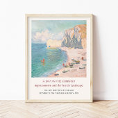 Claude Monet Étretat Etretat Beach Art Exhibition Poster