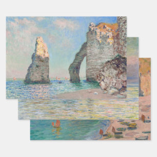 Claude Monet Etretat Masterpieces Selectie Inpakpapier Vel