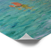 Claude Monet - Etretat: Strand en Falaise d'Amont Poster (Hoek)